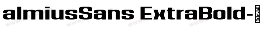 almiusSans ExtraBold字体转换